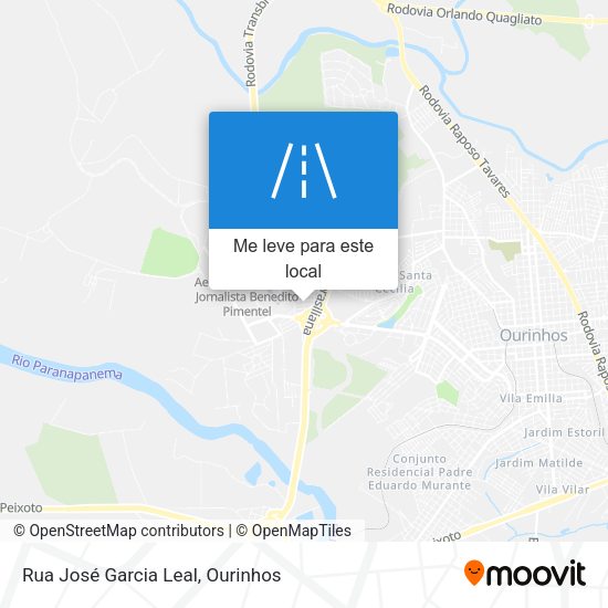 Rua José Garcia Leal mapa