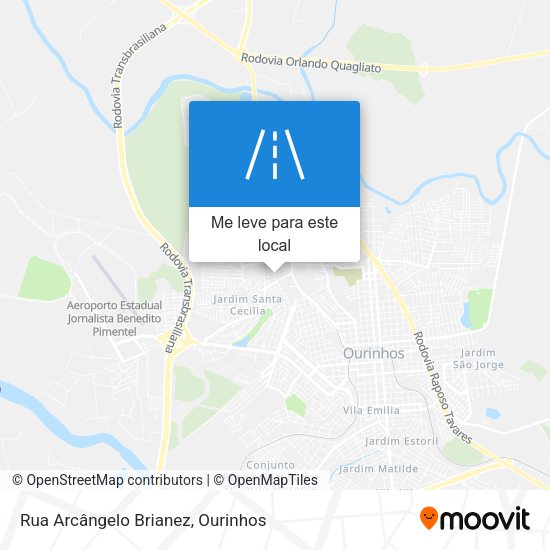 Rua Arcângelo Brianez mapa