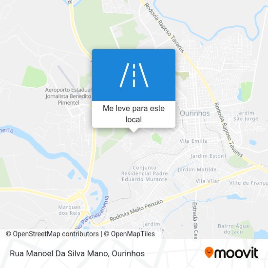 Rua Manoel Da Silva Mano mapa