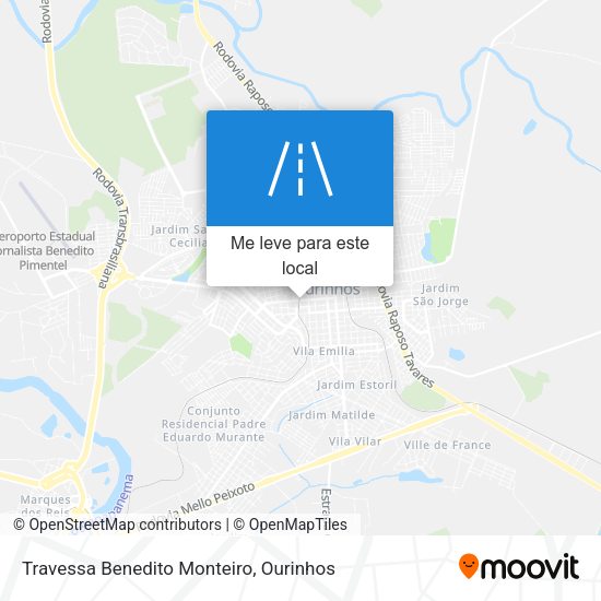 Travessa Benedito Monteiro mapa
