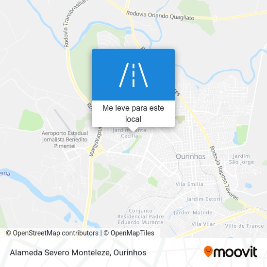 Alameda Severo Monteleze mapa