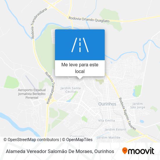 Alameda Vereador Salomão De Moraes mapa