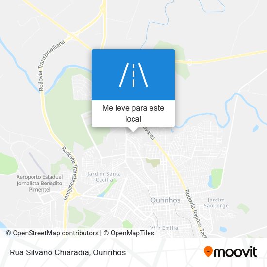Rua Silvano Chiaradia mapa