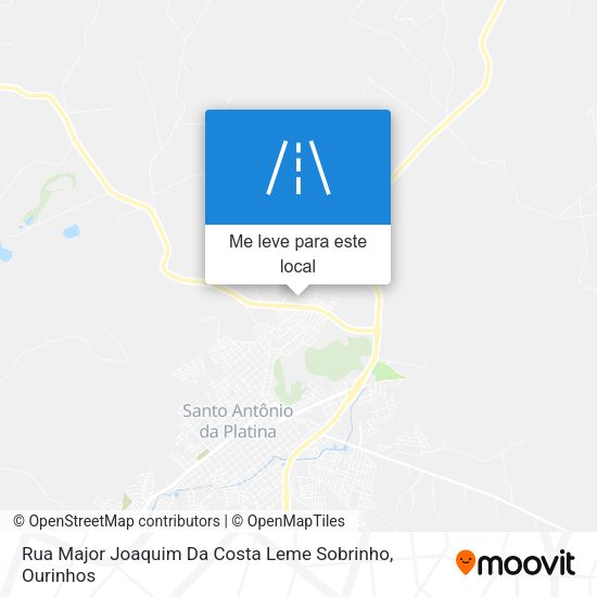 Rua Major Joaquim Da Costa Leme Sobrinho mapa