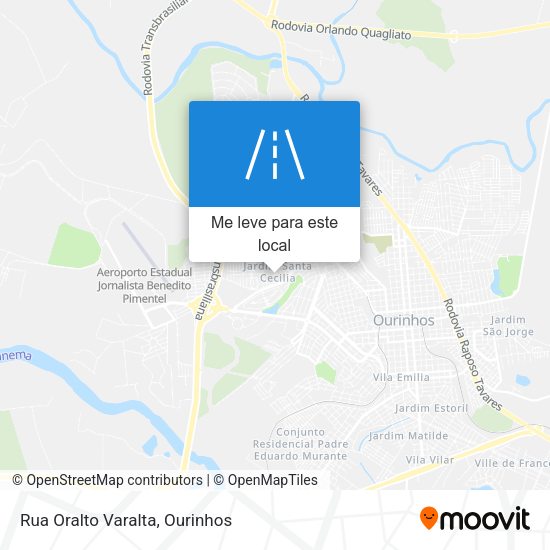 Rua Oralto Varalta mapa