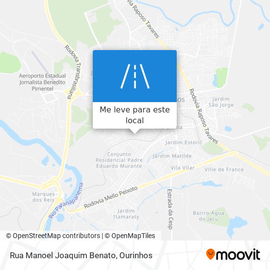 Rua Manoel Joaquim Benato mapa