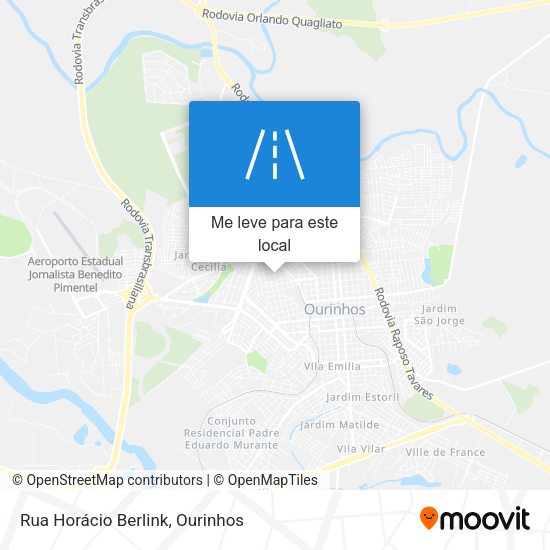 Rua Horácio Berlink mapa