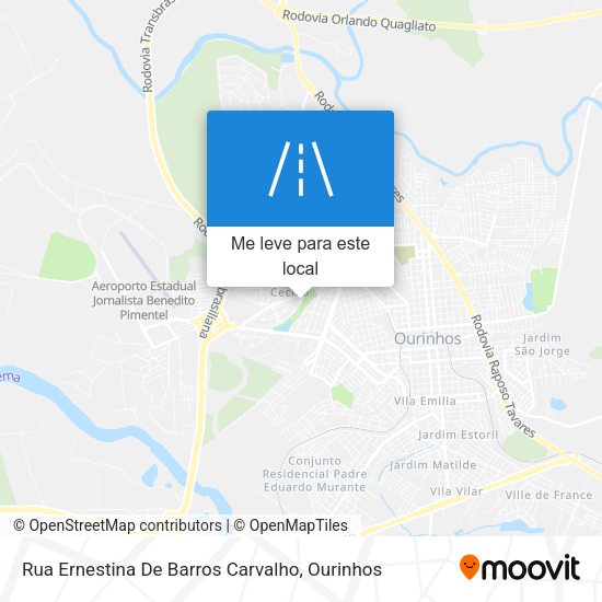 Rua Ernestina De Barros Carvalho mapa