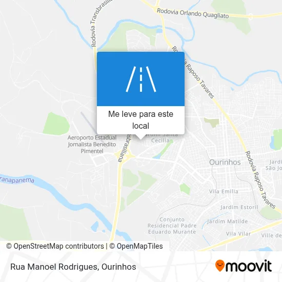 Rua Manoel Rodrigues mapa