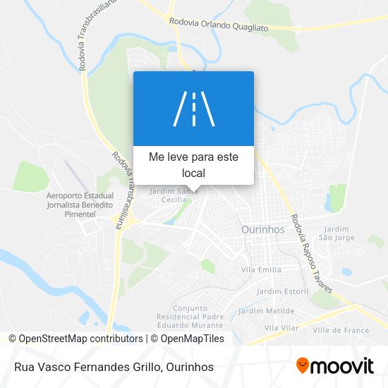 Rua Vasco Fernandes Grillo mapa