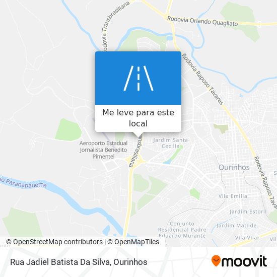 Rua Jadiel Batista Da Silva mapa