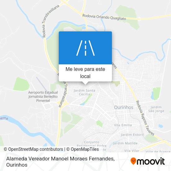 Alameda Vereador Manoel Moraes Fernandes mapa