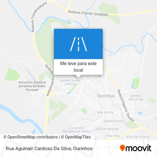 Rua Aguinair Cardoso Da Silva mapa