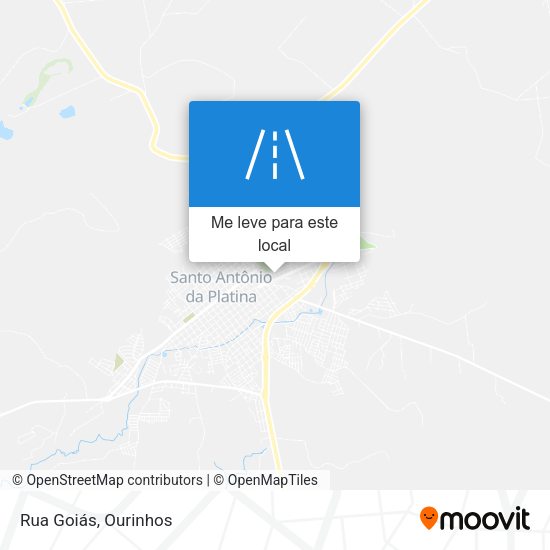 Rua Goiás mapa