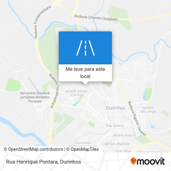 Rua Henrique Pontara mapa