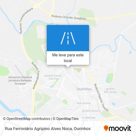 Rua Ferroviário Agripino Alves Noca mapa