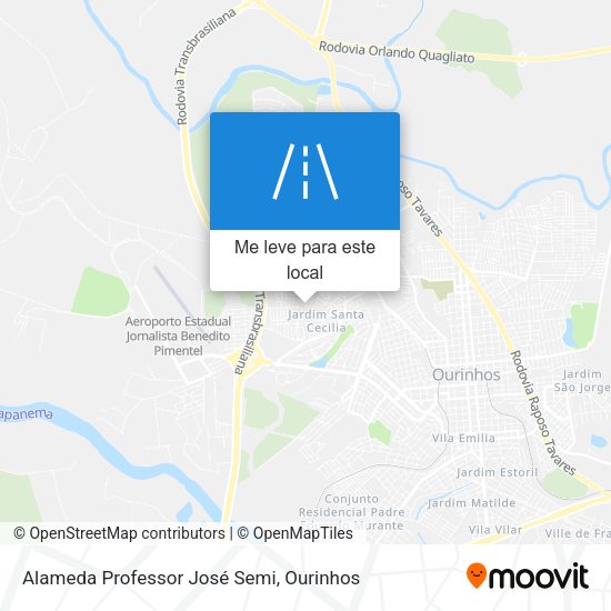 Alameda Professor José Semi mapa