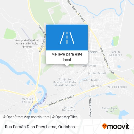 Rua Fernão Dias Paes Leme mapa