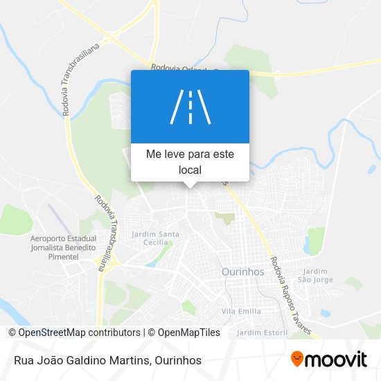 Rua João Galdino Martins mapa