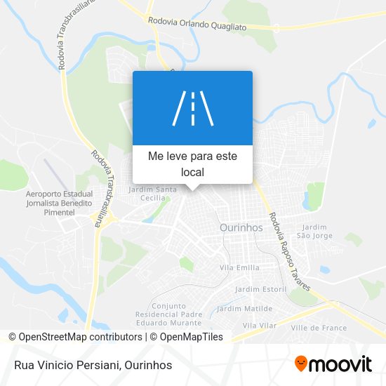 Rua Vinicio Persiani mapa