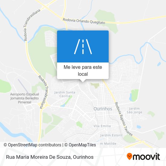 Rua Maria Moreira De Souza mapa