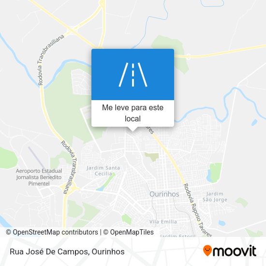 Rua José De Campos mapa