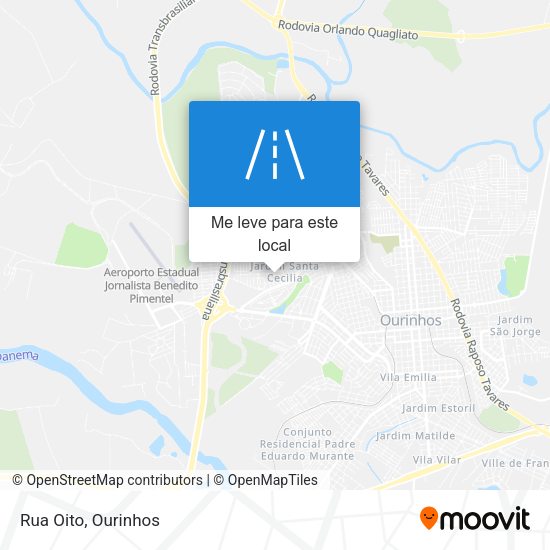 Rua Oito mapa