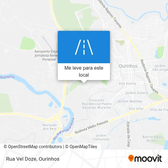 Rua Vel Doze mapa