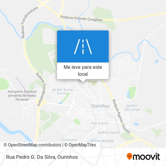 Rua Pedro G. Da Silva mapa