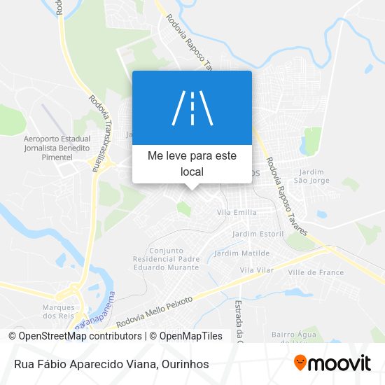 Rua Fábio Aparecido Viana mapa