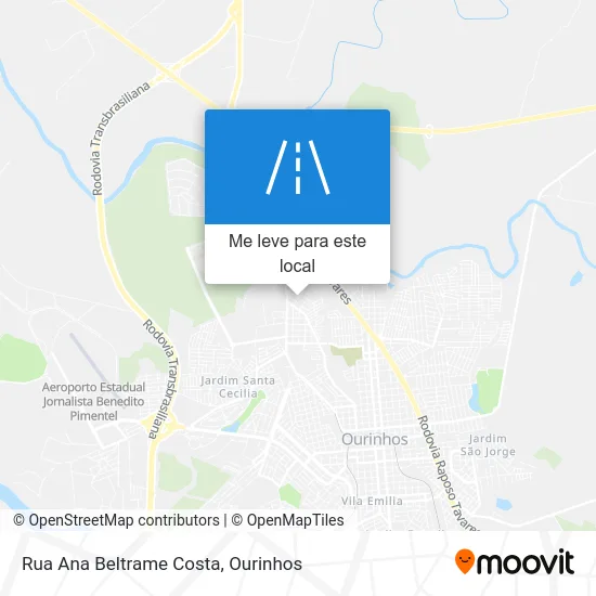 Rua Ana Beltrame Costa mapa