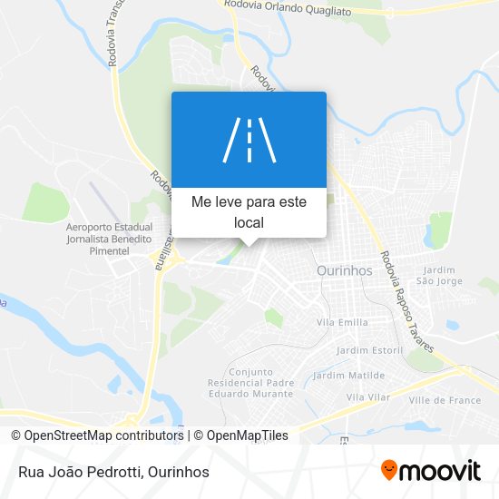 Rua João Pedrotti mapa