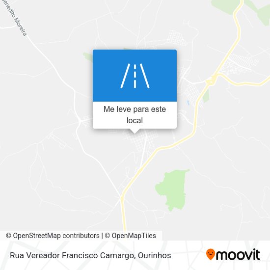 Rua Vereador Francisco Camargo mapa