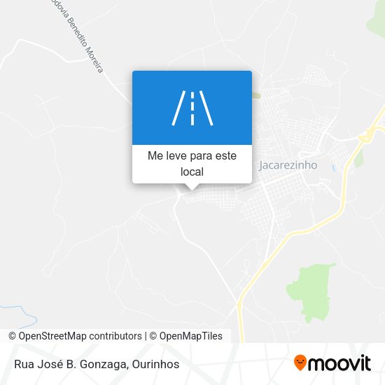 Rua José B. Gonzaga mapa