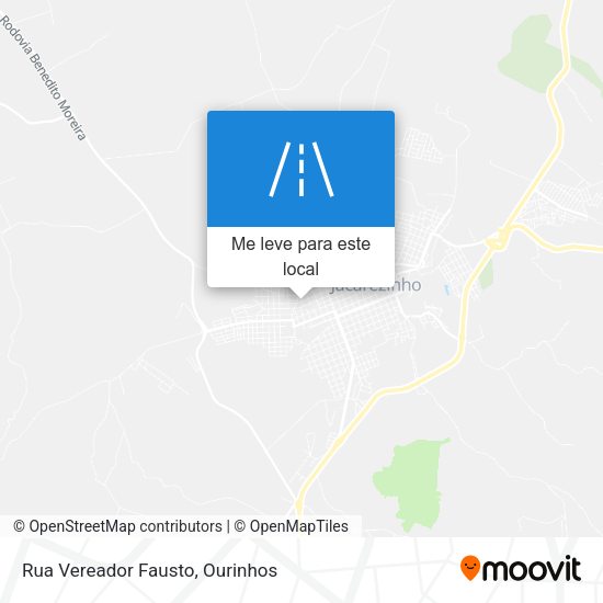 Rua Vereador Fausto mapa