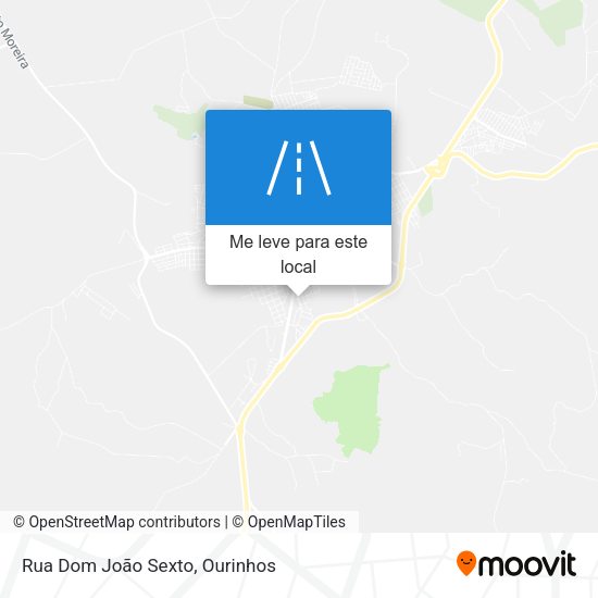 Rua Dom João Sexto mapa