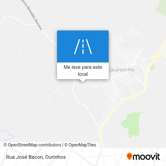 Rua José Bacon mapa