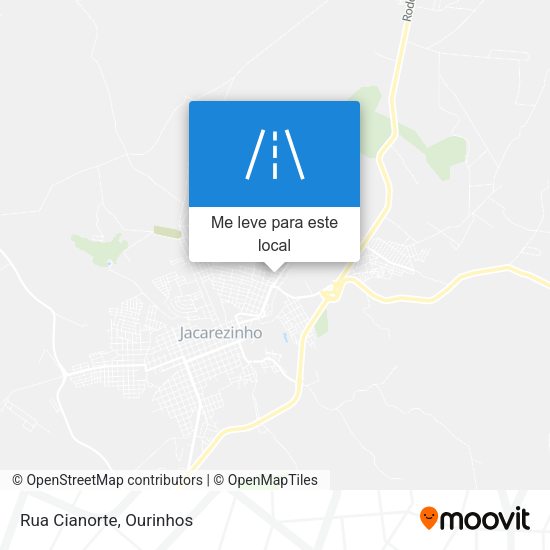 Rua Cianorte mapa