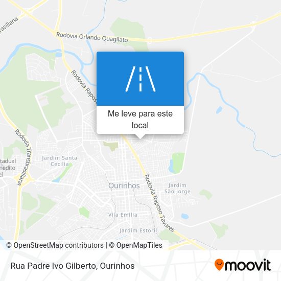 Rua Padre Ivo Gilberto mapa