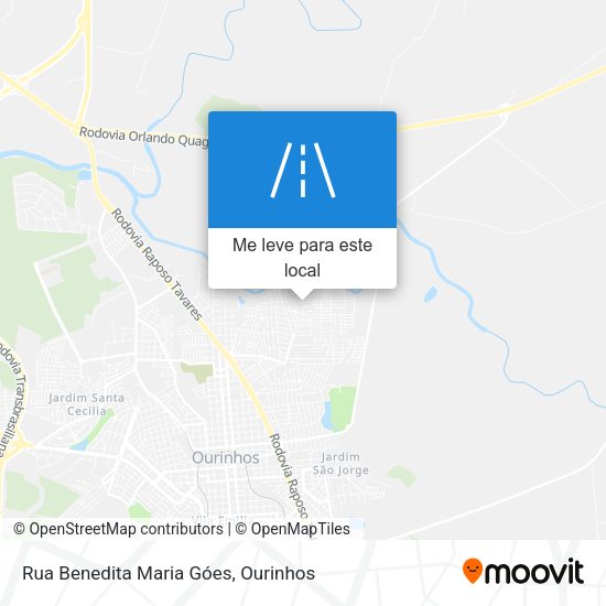 Rua Benedita Maria Góes mapa