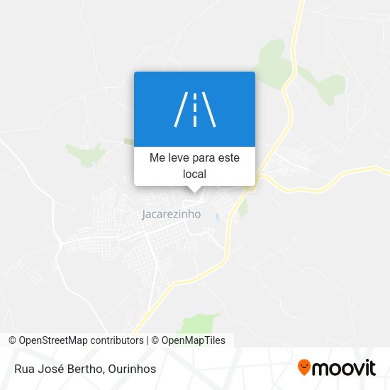 Rua José Bertho mapa