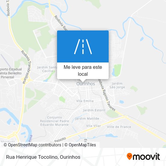 Rua Henrique Tocolino mapa