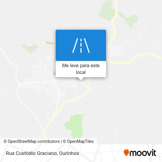 Rua Custódio Graciano mapa
