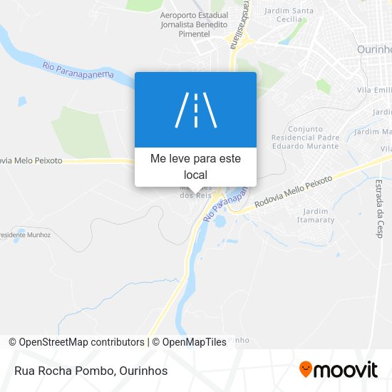 Rua Rocha Pombo mapa