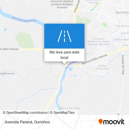 Avenida Paraná mapa
