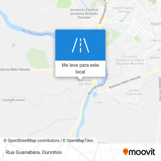 Rua Guanabara mapa