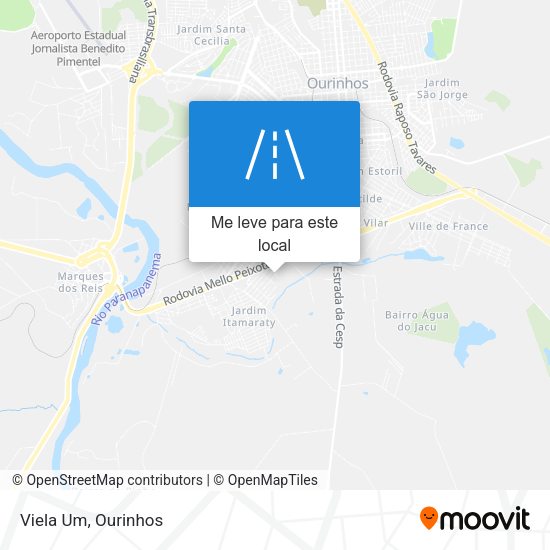 Viela Um mapa