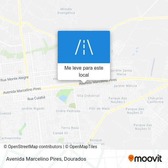 Avenida Marcelino Pires mapa