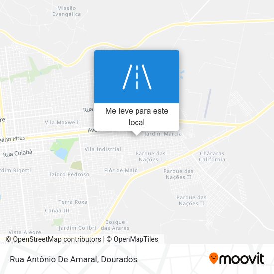 Rua Antônio De Amaral mapa