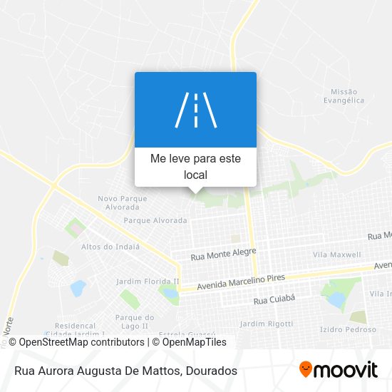 Rua Aurora Augusta De Mattos mapa